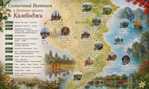 Солнечный Вьетнам и древние храмы Камбоджи