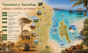 Танзания и Занзибар - cафари и отдых на океане
